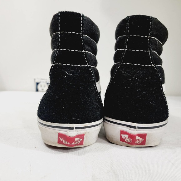 VANS Old Skool SK8 Hi High Top Sneakers 500714 Black White Men's Size 12 Shoes - Picture 11 of 12